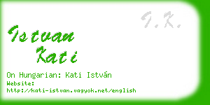 istvan kati business card